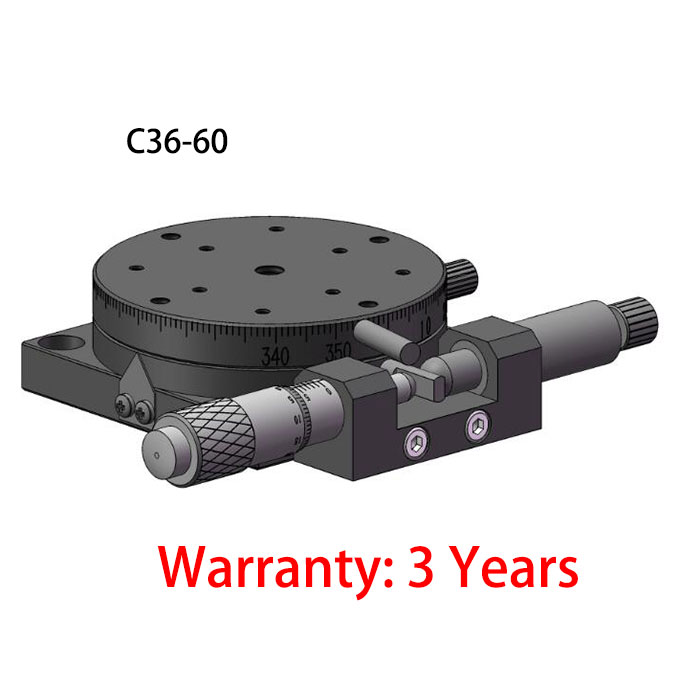 Micrometer Manual Fine Tuning Stage Manual precision rotating platform C36-60 φ60mm